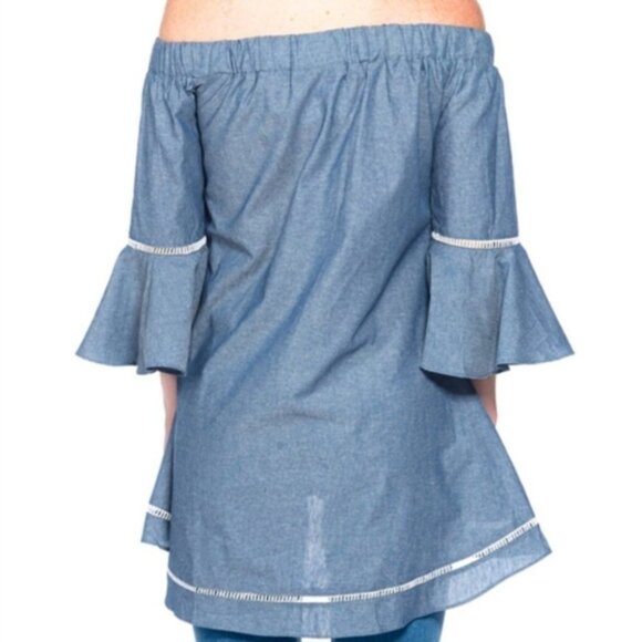 BLUE BELL SLEEVED TOP - Picture 3 of 4